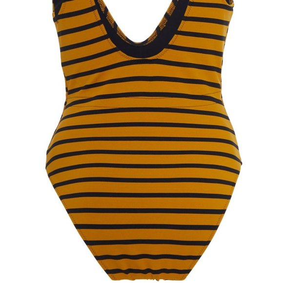 Solid & Striped Michelle Tie-Detailed one piece Striped Swimsuit - Picture 4 of 10